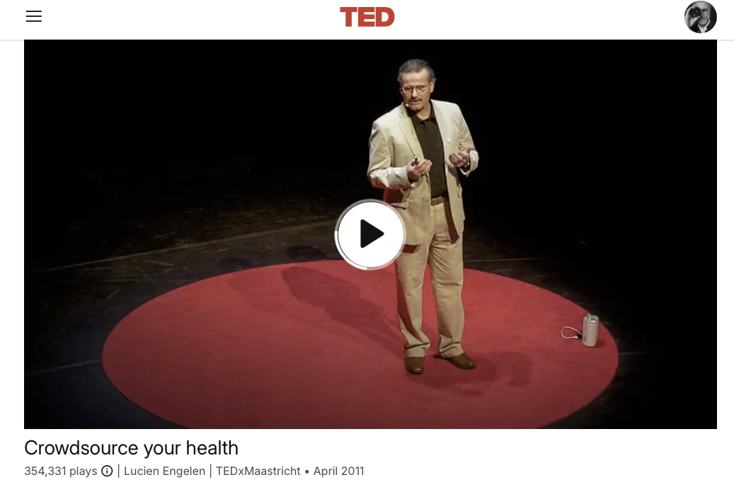 Photo of Lucien Engelen on stage